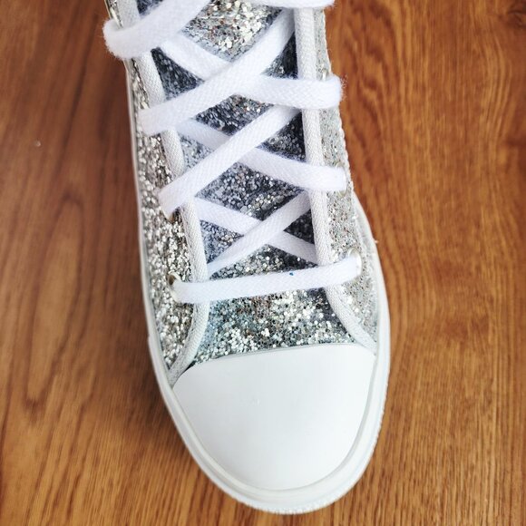 Rare CONVERSE CHUCK 70 DE LUXE 6.5 Men Shoes Heel Boots Platform Glitter A06028C - Picture 11 of 13